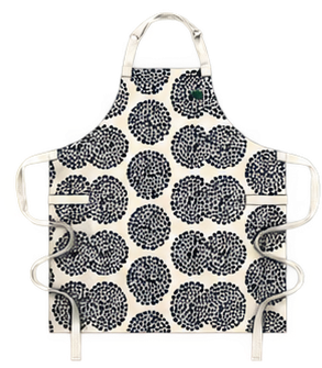 Navy Floral Circle Chef Aprons
