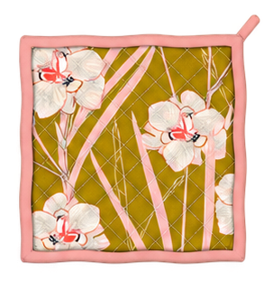 Gold Irises Pot Holders