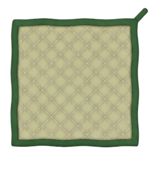Light Green Sailcloth Pot Holders