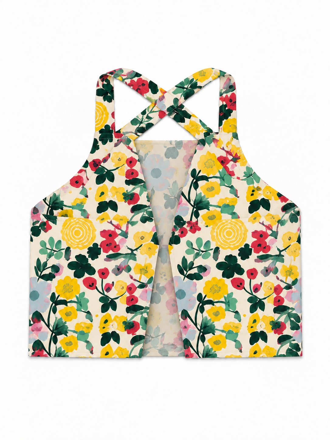 Retro Flower Yellow reverse view